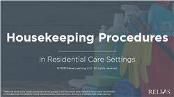 Housekeeping Procedures in Residential Care Settings